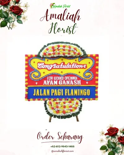 Bunga Papan Congratulation di Pagongan